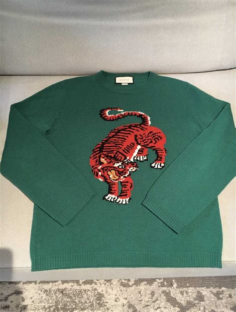 gucci controversal sweater|gucci tiger sweater women.